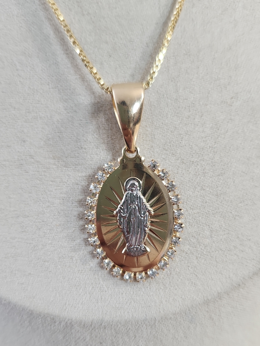 18k Gold Plated Mary Necklace